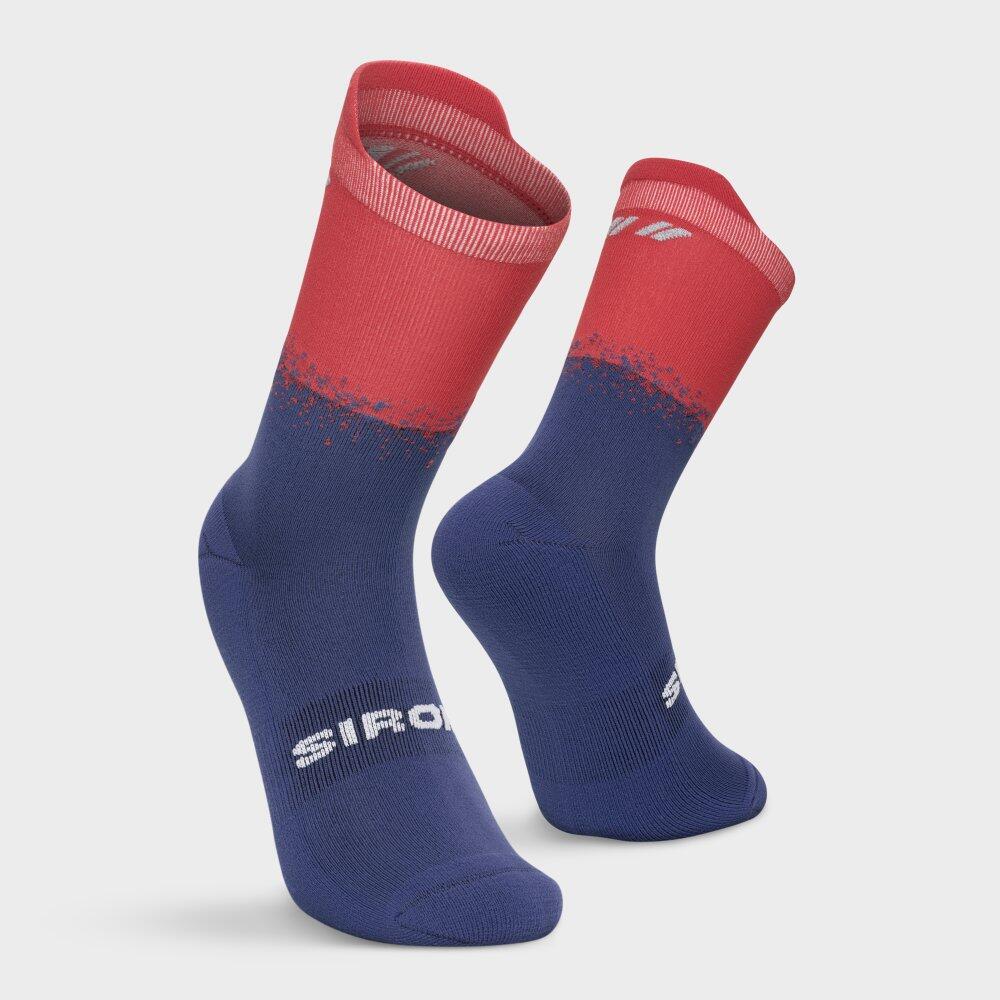 Meias de trail running de cano médio Homem e mulher Hardrock Blue Azul 6/6