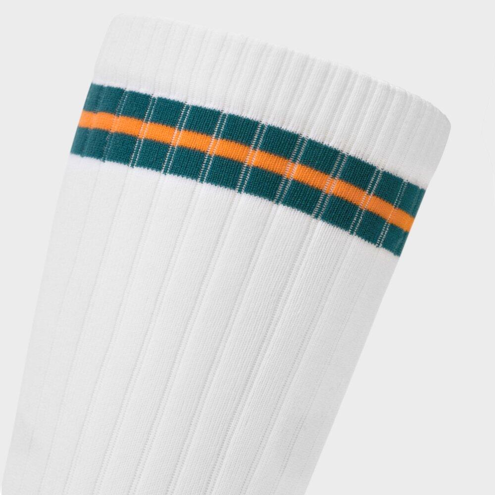 Meias de cano alto para ténis Homem e mulher Tripoints Heritage Branco 6/6