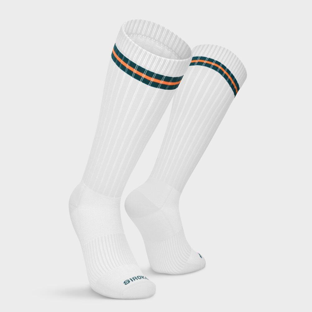 Meias de cano alto para ténis Homem e mulher Tripoints Heritage Branco 5/6