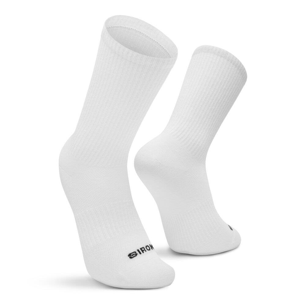 Men & Women Golf 3-pack of organic cotton crew socks Rough Classic White 4/7