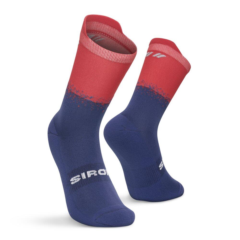 Meias de trail running de cano médio Homem e mulher Hardrock Blue Azul 2/6