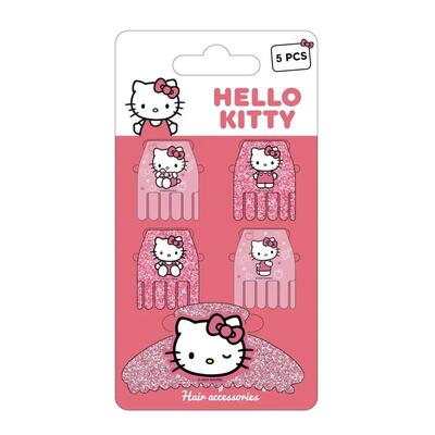 Set di elastici per capelli per bambini Hello Kitty 8 pezzi Rosa
