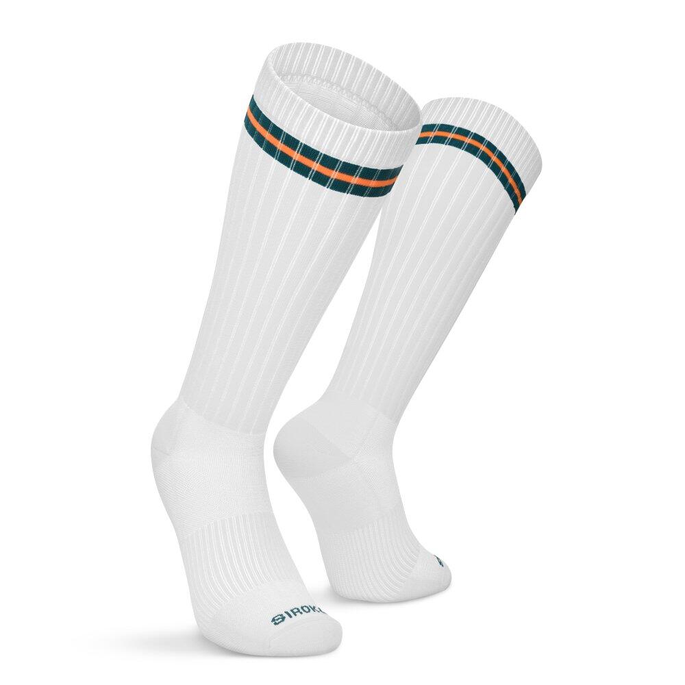 Meias de cano alto para ténis Homem e mulher Tripoints Heritage Branco 2/6