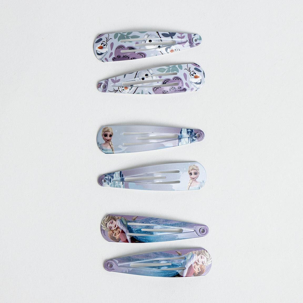 Lot de pinces à cheveux enfant Frozen 6 pièces à imprimé Multicolore 2/2