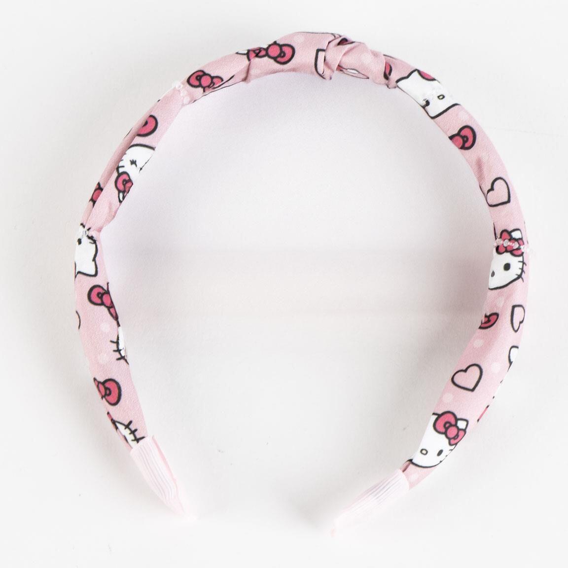 Cerchietto in tessuto per bambini Hello Kitty poliestere Rosa 2/2