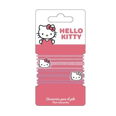 Set di elastici per capelli per bambini Hello Kitty 8 pezzi Rosa