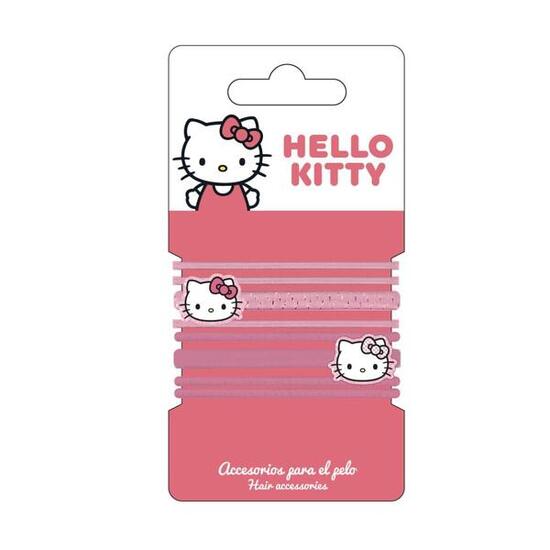 Set di elastici per capelli per bambini Hello Kitty 8 pezzi Rosa