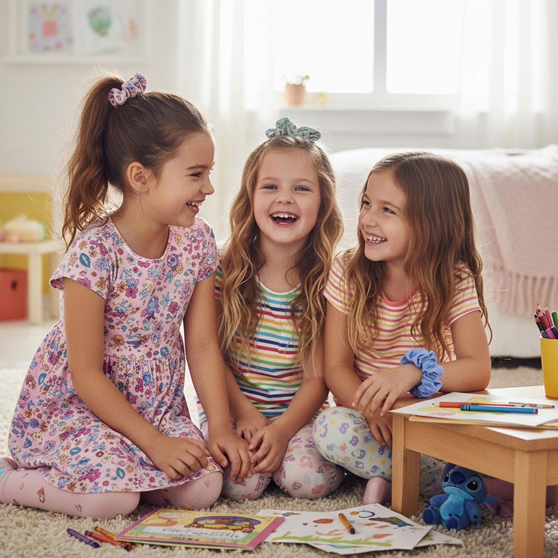 Set di elastici in tessuto per bambini Stitch 3 pezzi Multicolore 6/6