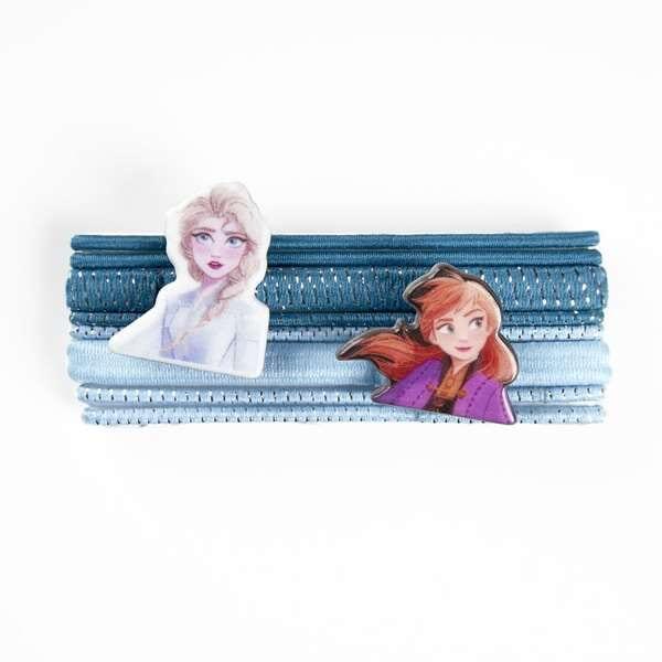 Pack de Coleteros Elásticos para el Pelo Infantil Frozen 2 8 Piezas Azul 3/3