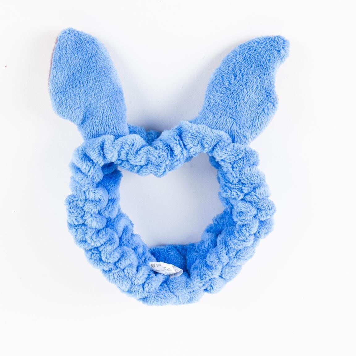 Diadema de Maquillaje Infantil Stitch de Felpa Suave 100% Poliéster Azul 3/6