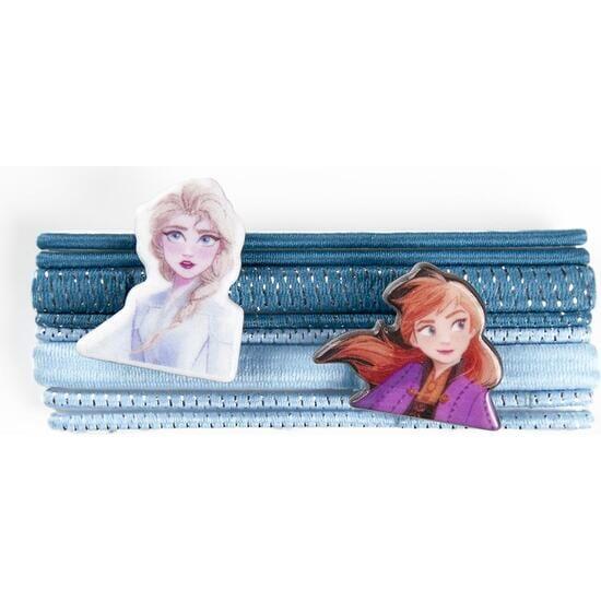 Pack de Coleteros Elásticos para el Pelo Infantil Frozen 2 8 Piezas Azul 2/3