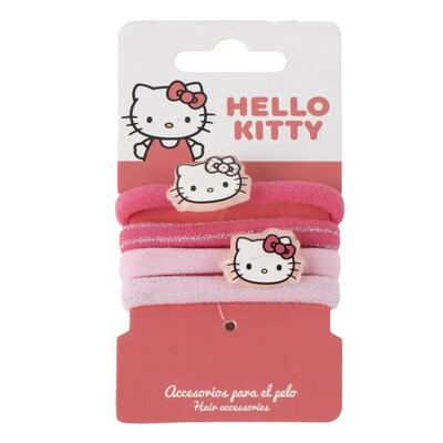 Set di elastici per capelli per bambini Hello Kitty 8 pezzi Rosa