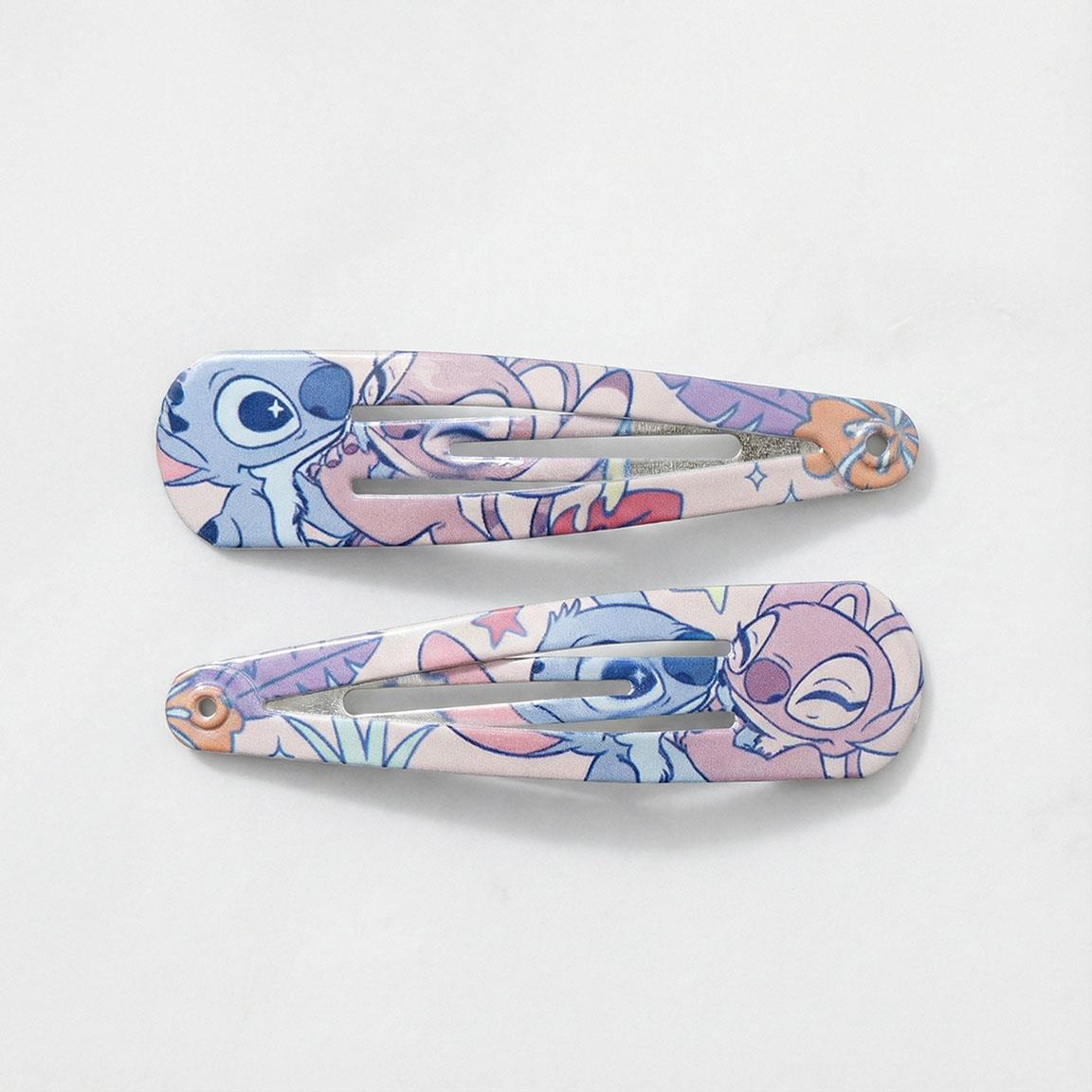 Conjunto de Ganchos de Cabelo Infantil Stitch 6 Peças Multicolor Pastel 3/6