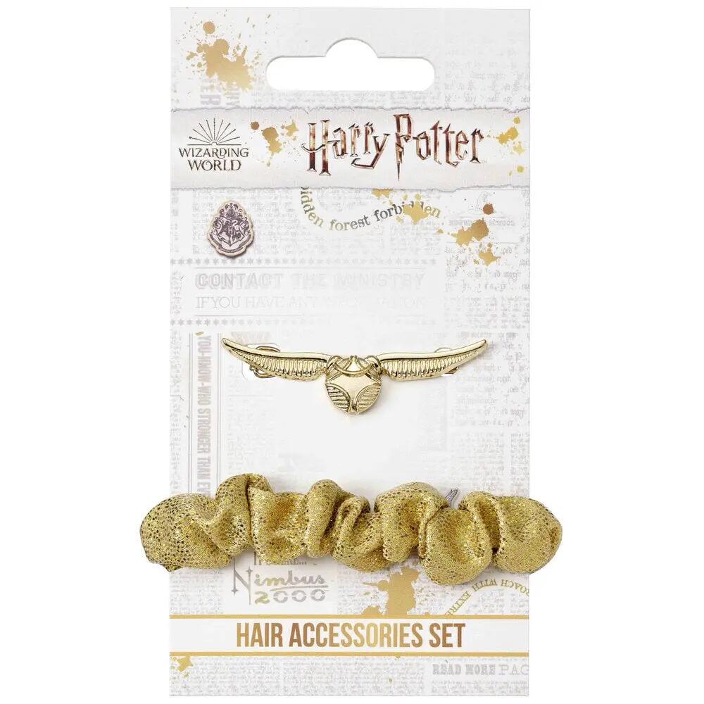 Set de Accesorios para el Pelo Adultos Harry Potter Snitch Dorada Dorado 4/4