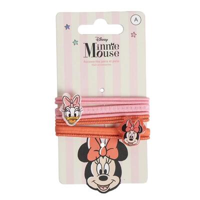 Set di elastici per capelli per bambini Minnie 4 pezzi Rosa