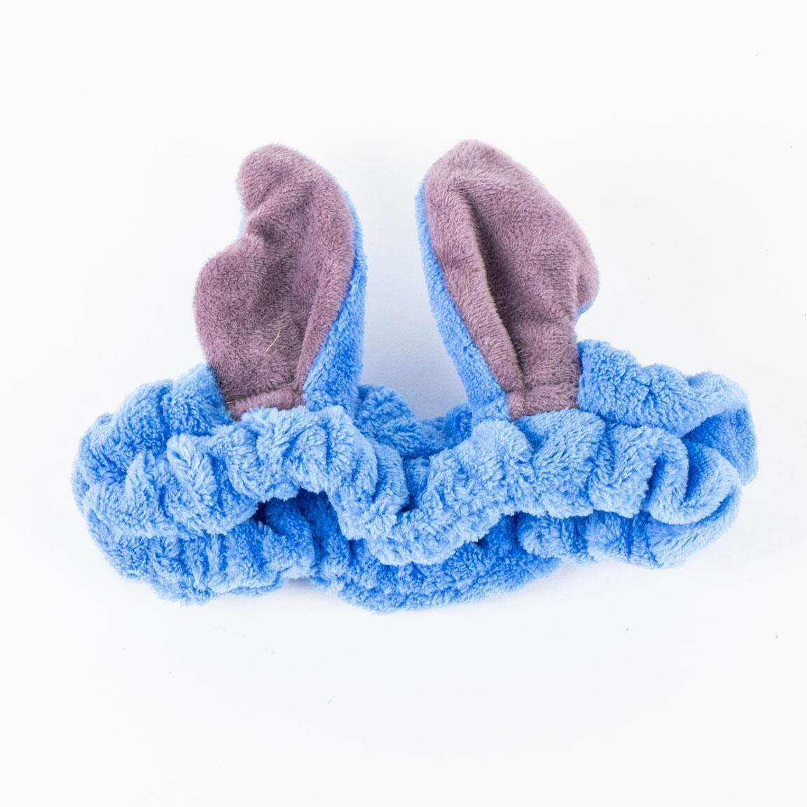 Diadema de Maquillaje Infantil Stitch de Felpa Suave 100% Poliéster Azul 2/6