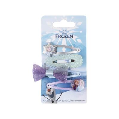 Set di accessori per capelli con fiocchi per bambini Frozen 3 pezzi Blu
