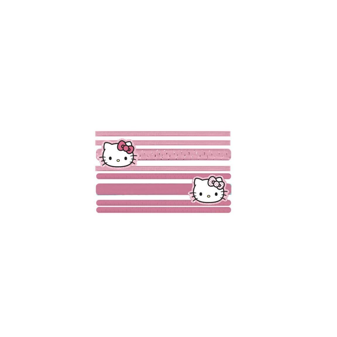Pack de Coleteros Elásticos para el Pelo Infantil Hello Kitty 8 Piezas Rosa 2/6