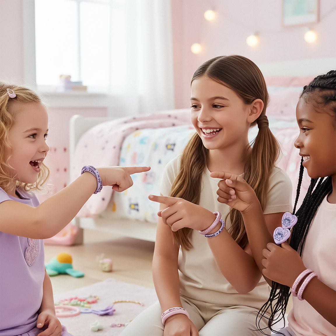 Haaraccessoire-Set für Kinder Stitch in Box 10 Stück Lila 4/6