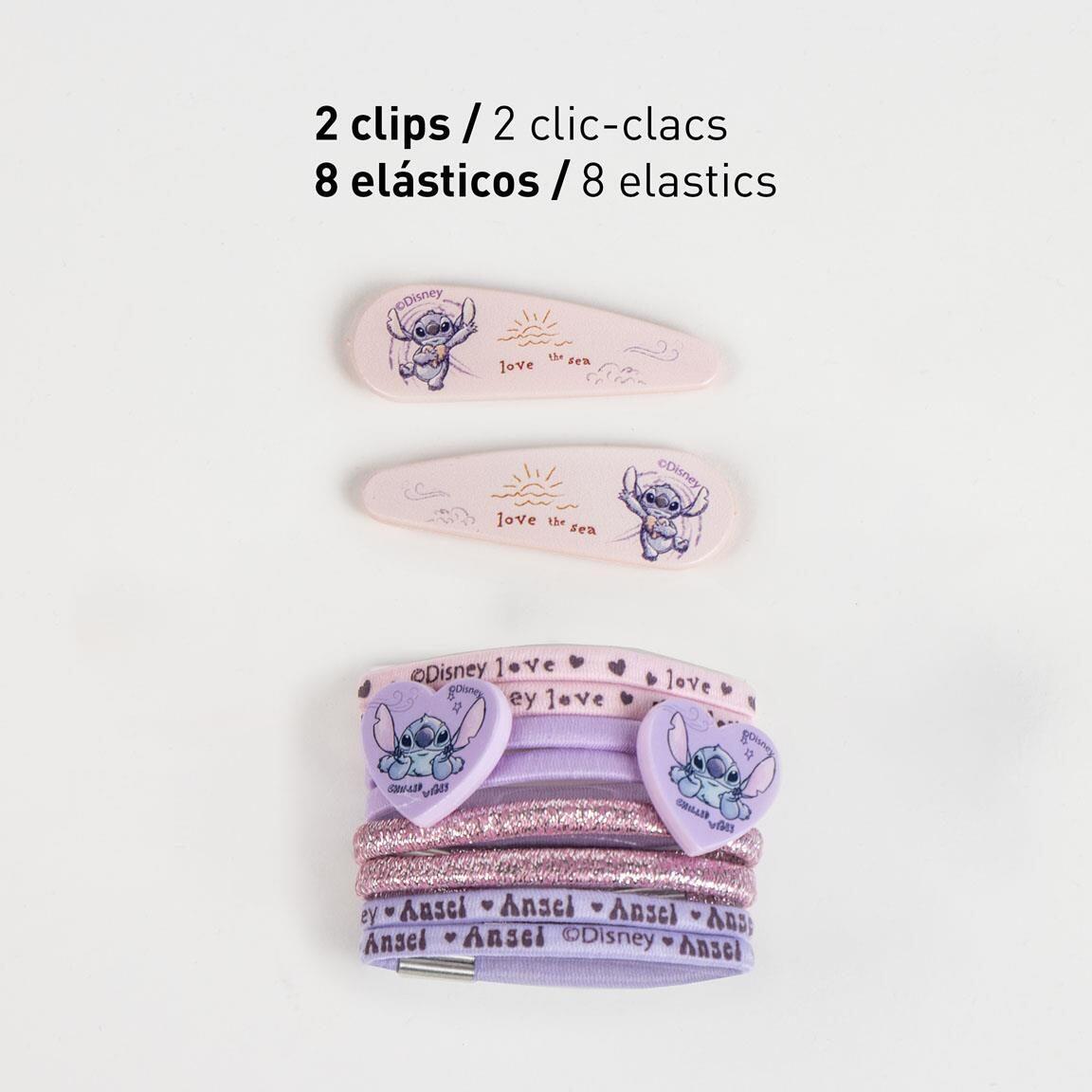 Haaraccessoire-Set für Kinder Stitch in Box 10 Stück Lila 2/6