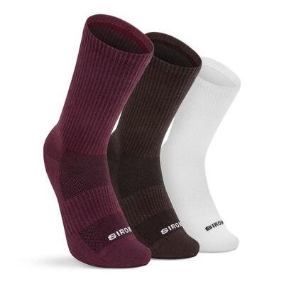Heren en dames golf 3-pack van biologische katoenen crew-sokken rough classic wi