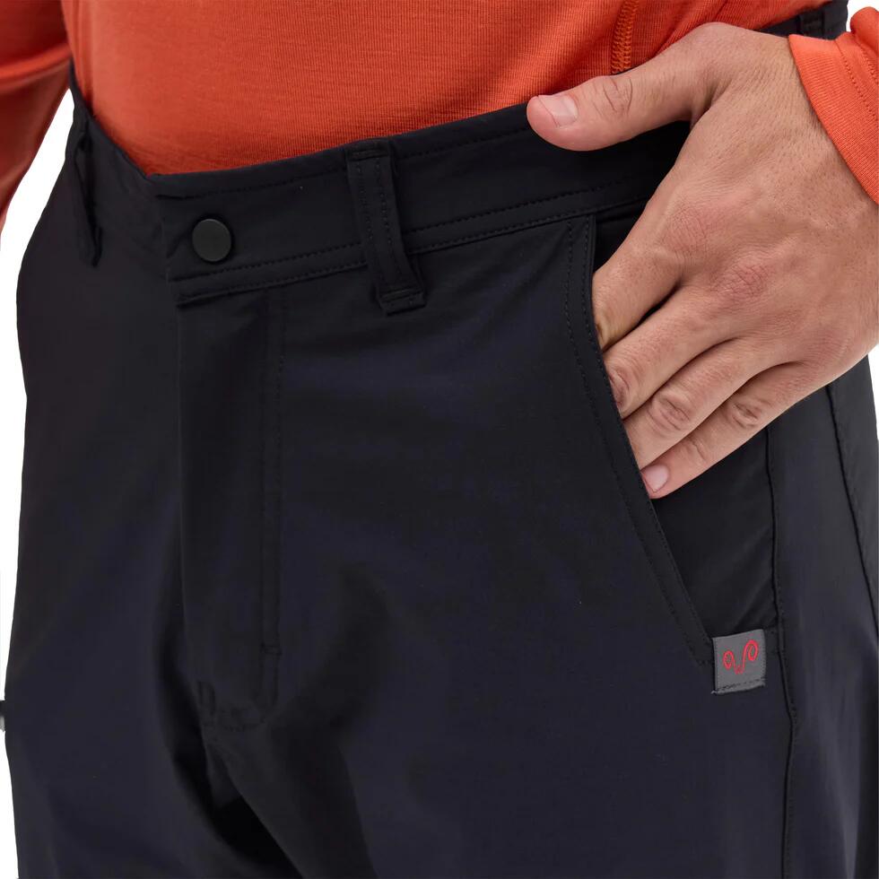 Cozy - spodnie męskie z wełną merino XXL, Czarny 3/5