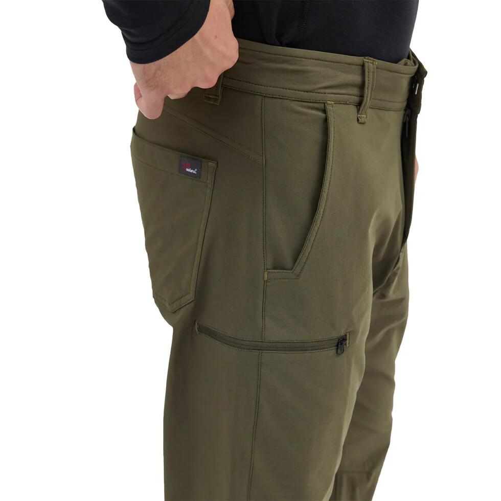 Cozy - spodnie męskie z wełną merino XL, Zielony 3/5