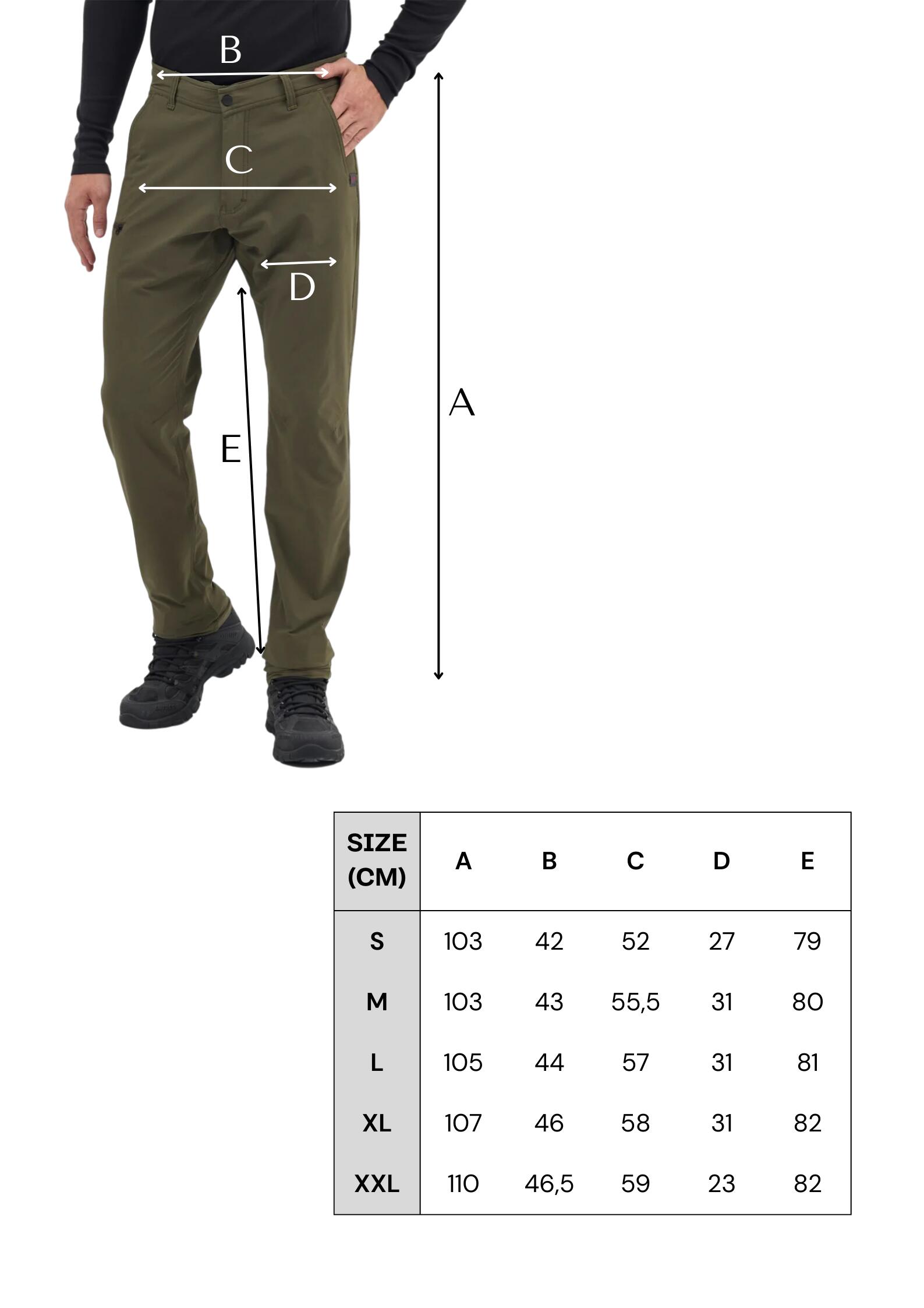Cozy - spodnie męskie z wełną merino XL, Zielony 2/5