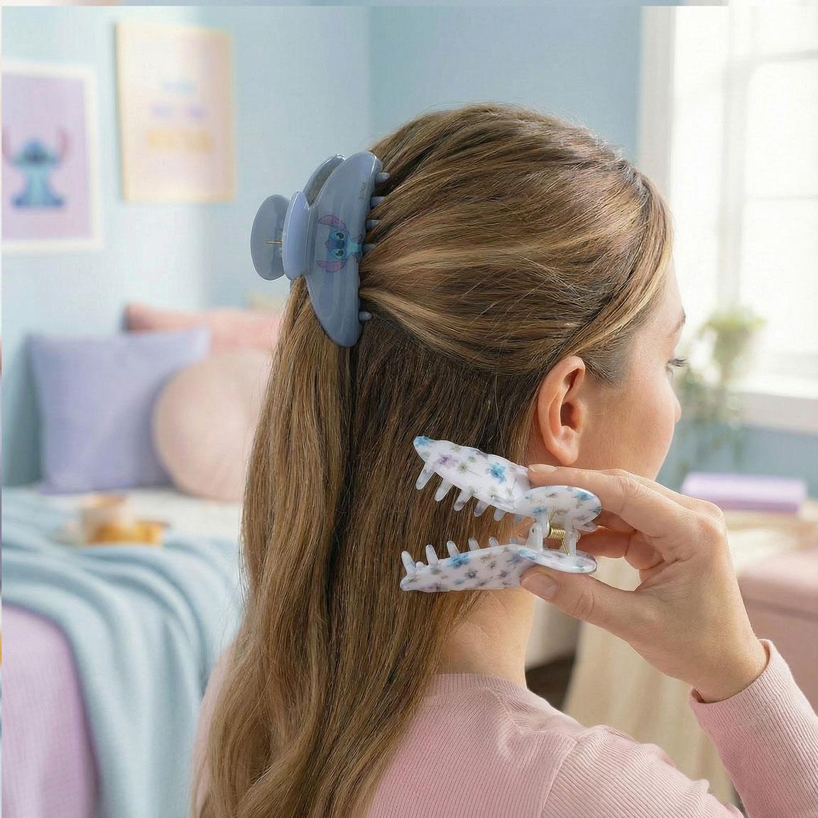 Conjunto de Molas de Cabelo Infantil Stitch em Plástico ABS Azul 4/5