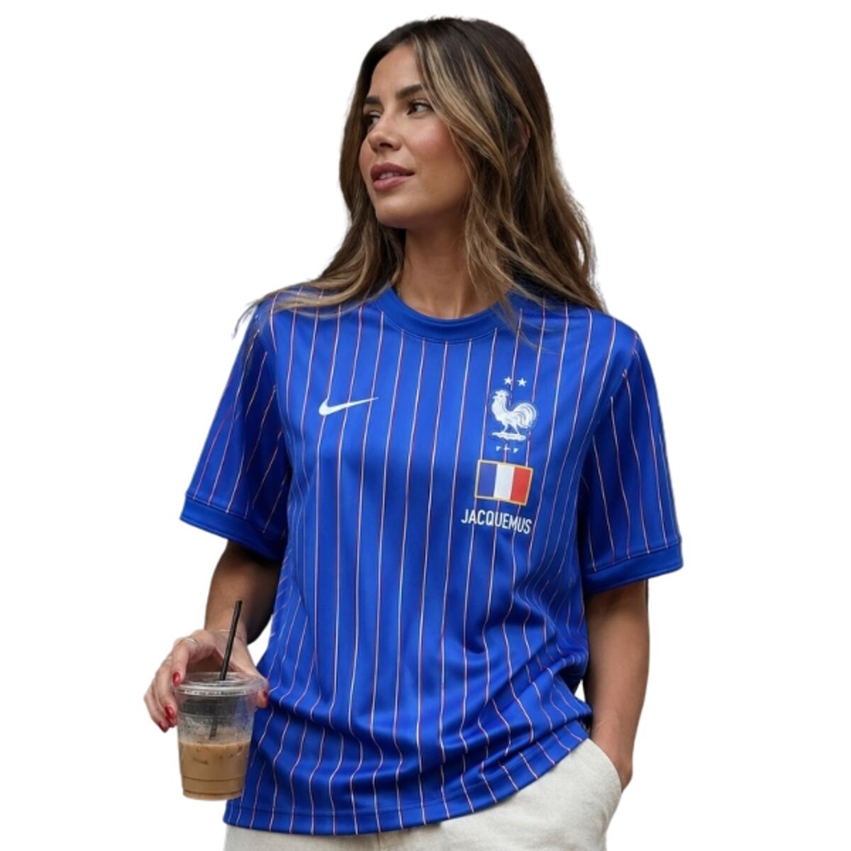 Maillot d'avant-match  x Jacquemus France Bleu royal 4/4