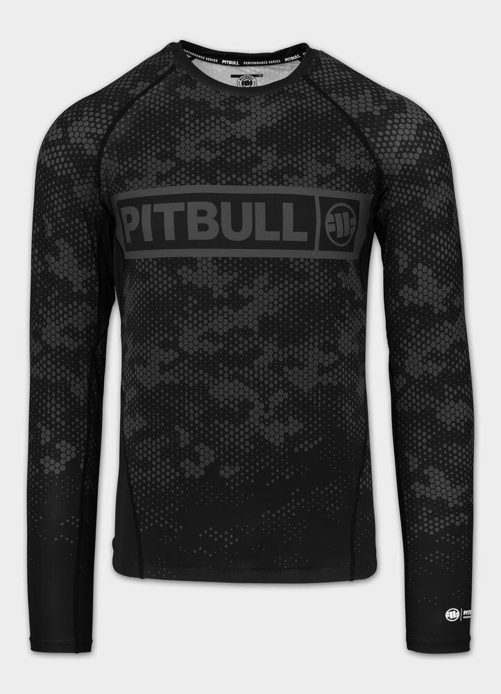 Męski Rashguard longsleeve PITBULL koszulka techniczna HEX CAMO HILLTOP