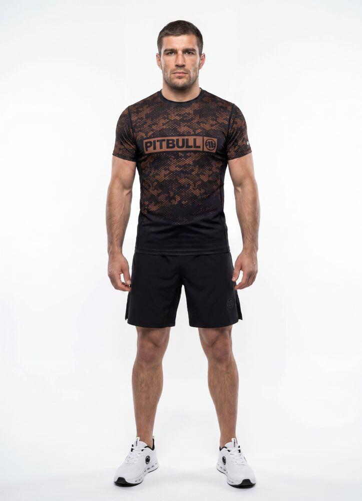 Męska Koszulka Mesh PITBULL techniczna sportowa HEX CAMO HILLTOP 3/3