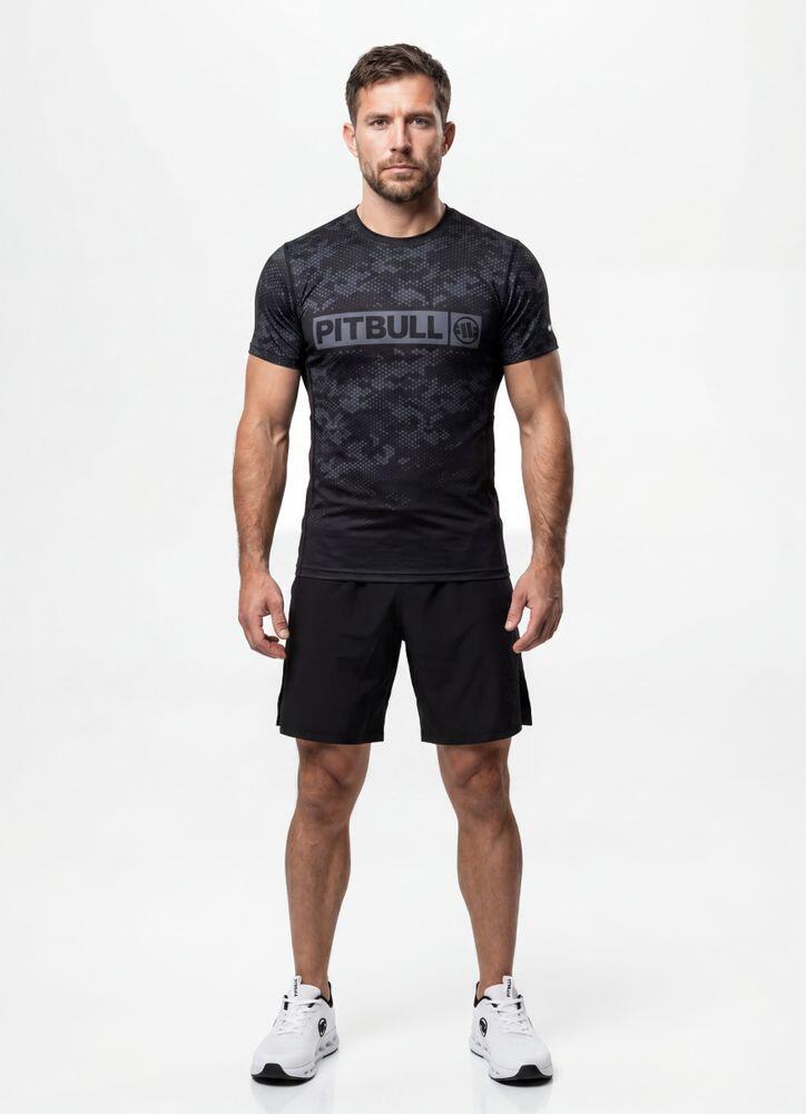 Męska Koszulka Mesh PITBULL techniczna sportowa HEX CAMO HILLTOP 4/5