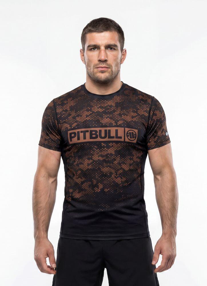 Męska Koszulka Mesh PITBULL techniczna sportowa HEX CAMO HILLTOP 2/3
