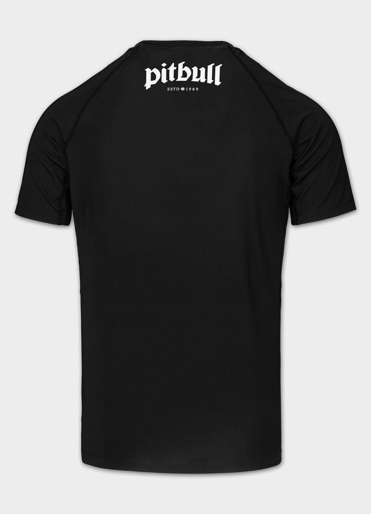 Męski Rashguard krótki PITBULL treningowa techniczna koszulka LOGO PALMS 4/7