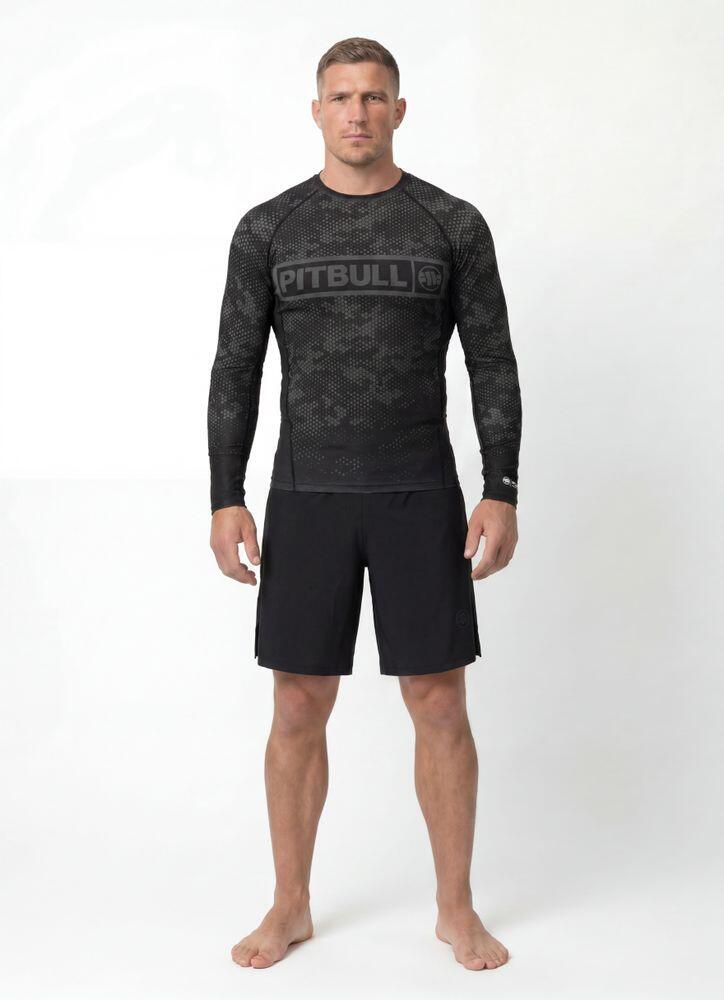 Męski Rashguard longsleeve PITBULL koszulka techniczna HEX CAMO HILLTOP 3/7