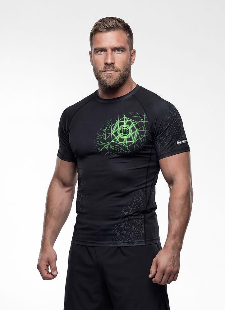 Rashguard męski krótki PITBULL koszulka techniczna treningowa męska RAY 2/7