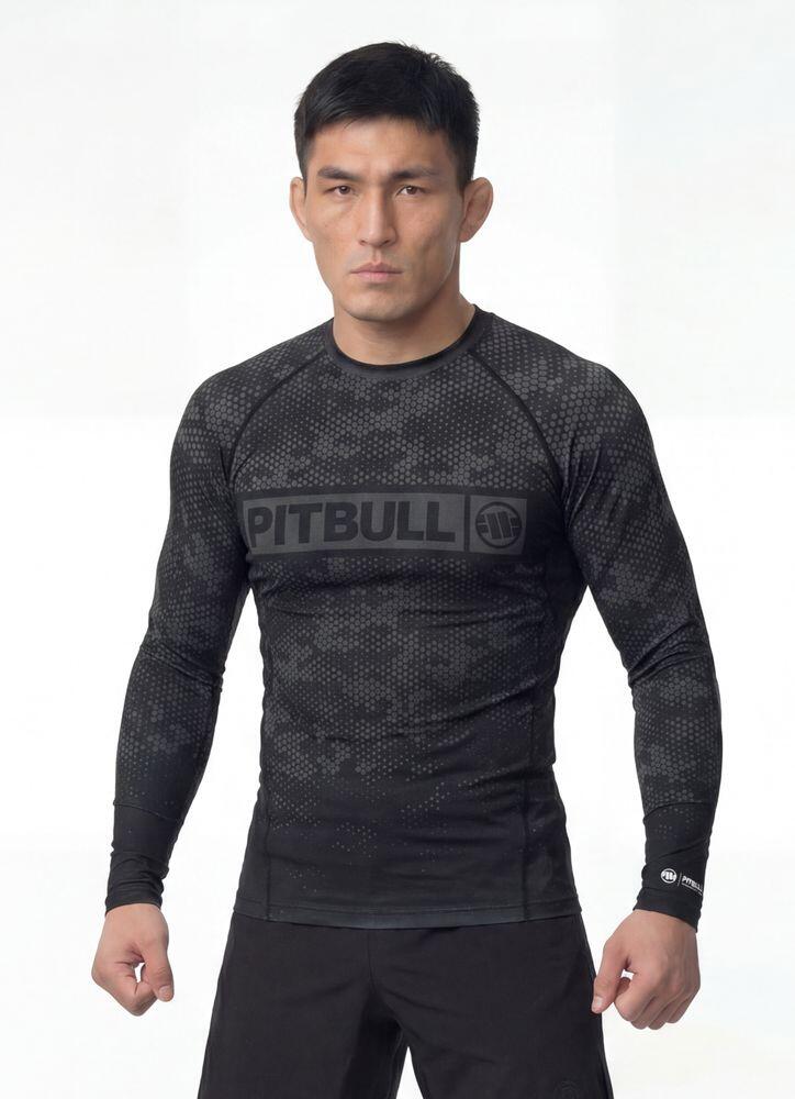 Męski Rashguard longsleeve PITBULL koszulka techniczna HEX CAMO HILLTOP 2/7