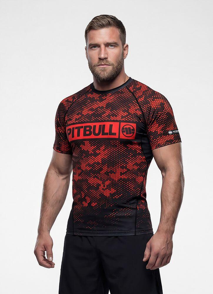 Męska Koszulka Rashguard PITBULL treningowa techniczna HEX CAMO HILLTOP 2/7