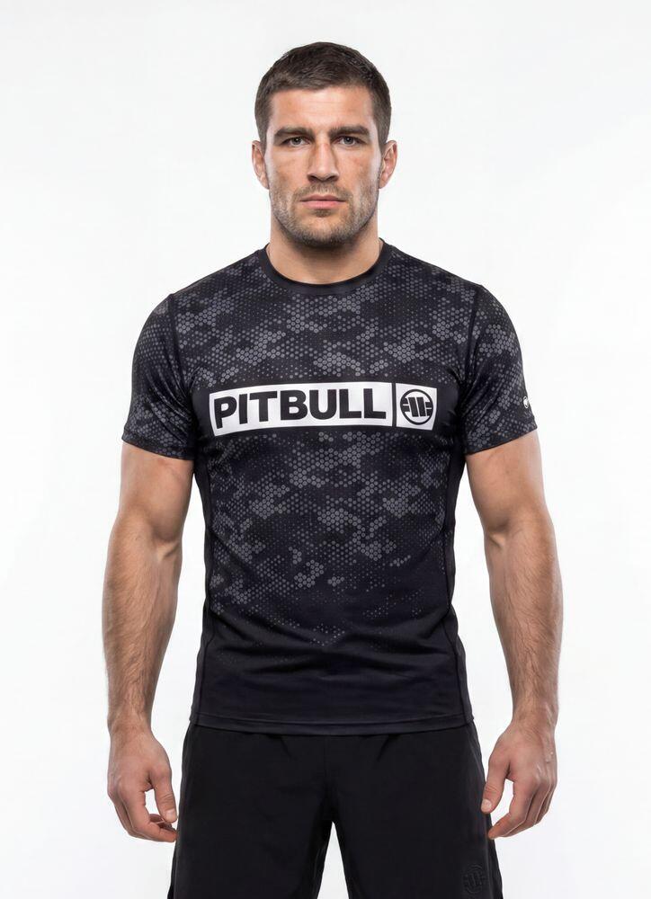 Męska Koszulka Mesh PITBULL techniczna sportowa HEX CAMO HILLTOP 2/3
