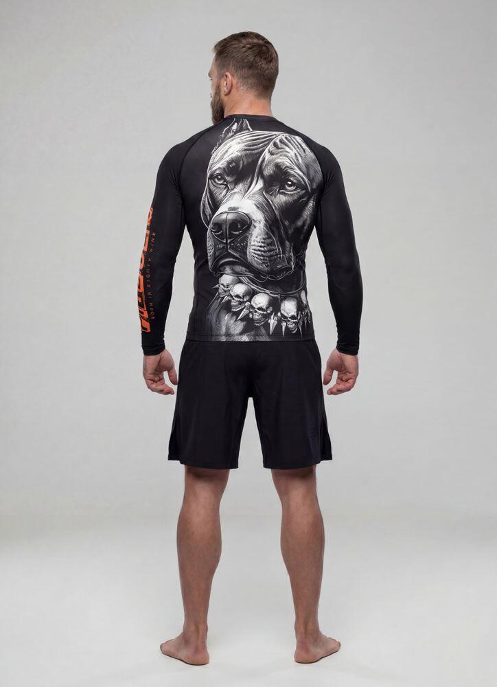 Rashguard longsleeve męski PITBULL treningowa koszulka sportowa BLACKY 6/7