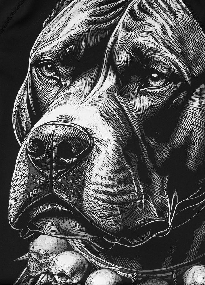 Męska Koszulka szybkoschnąca PITBULL techniczna z nadrukiem Mesh JIU JITSU 7/7