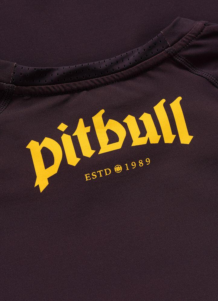 Męski Rashguard krótki PITBULL treningowa techniczna koszulka LOGO PALMS 6/7