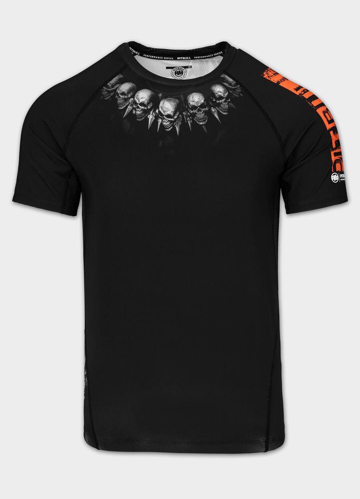 Męska Koszulka szybkoschnąca PITBULL techniczna z nadrukiem Mesh JIU JITSU 5/7