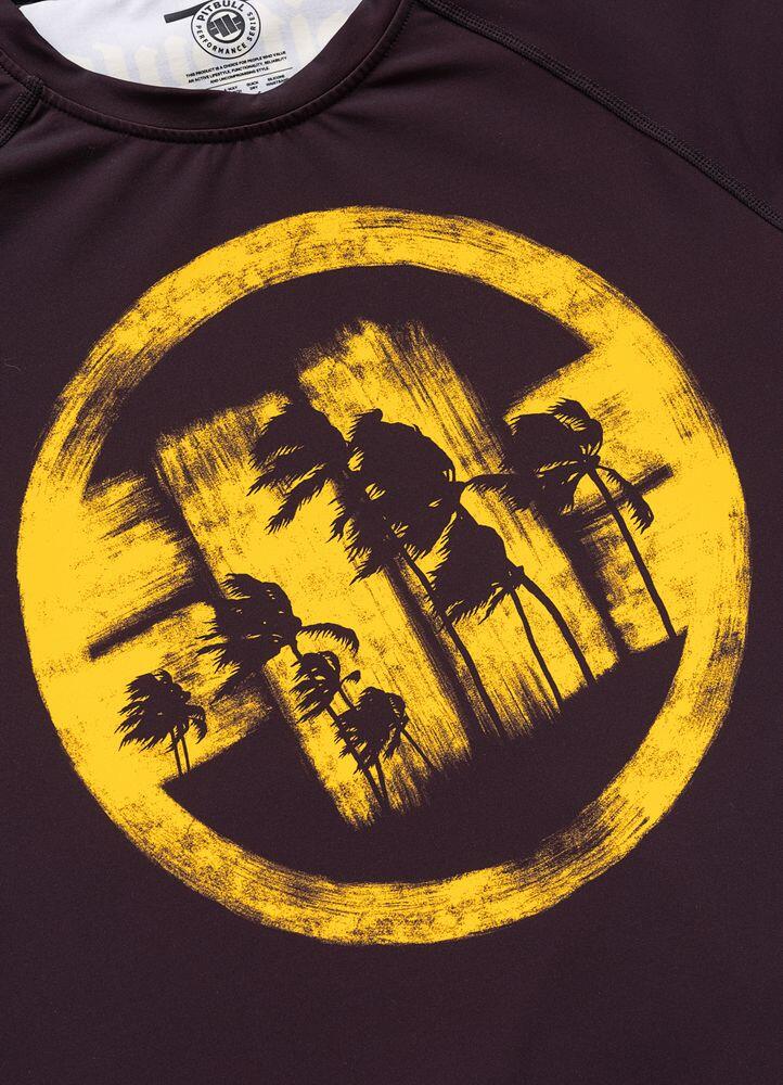 Męski Rashguard krótki PITBULL treningowa techniczna koszulka LOGO PALMS 5/7