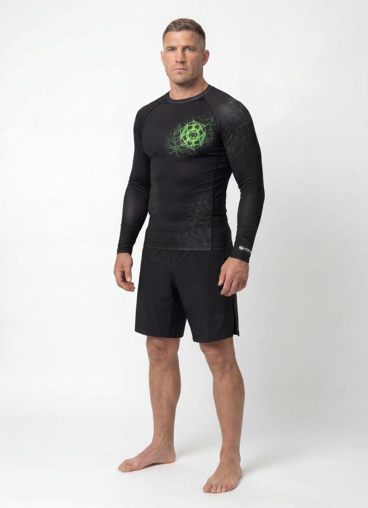 Męski Rashguard longsleeve PITBULL techniczna koszulka treningowa RAY 3/7