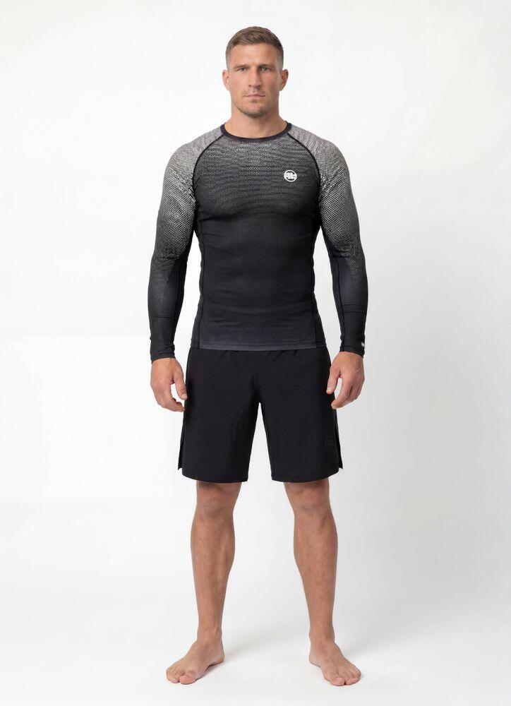 Męski longsleeve sportowy PITBULL Rashguard techniczny treningowy RANKED 3/7