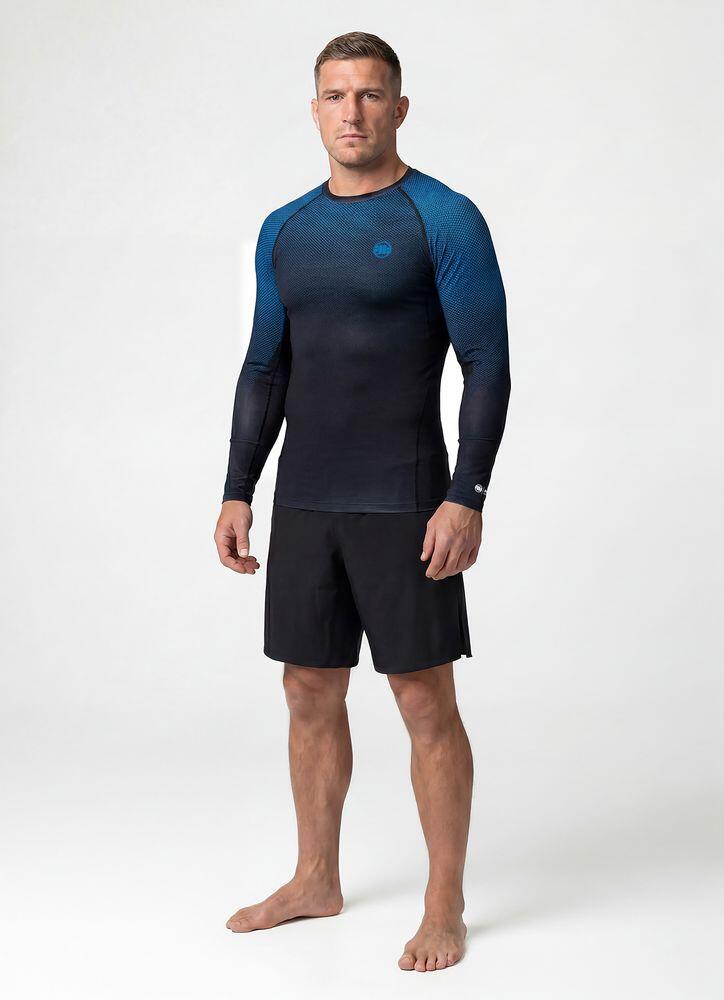 Męski longsleeve sportowy PITBULL Rashguard techniczny treningowy RANKED 3/7