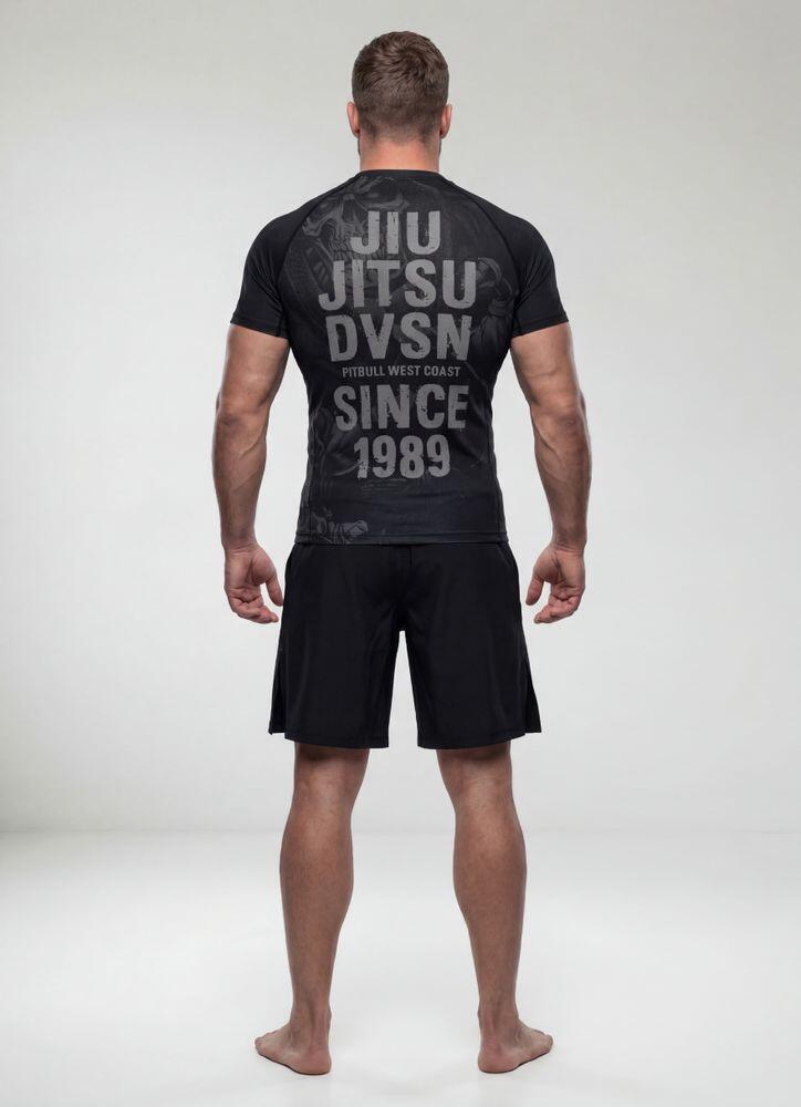 Męski Rashguard krótki PITBULL techniczna koszulka sportowa JIU JITSU 5/7