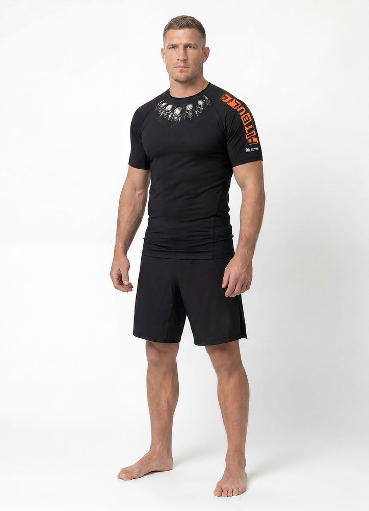 Męska Koszulka szybkoschnąca PITBULL techniczna z nadrukiem Mesh JIU JITSU 4/7